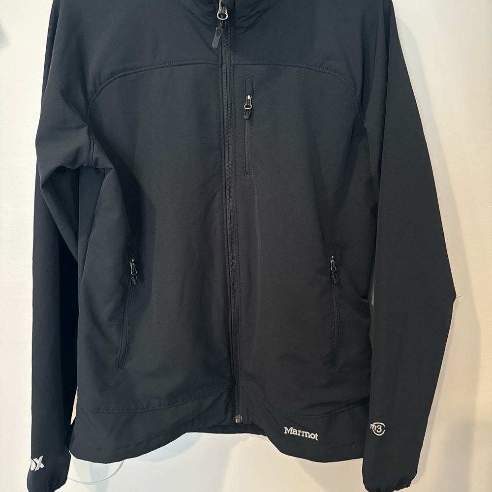 Marmot M3 Windbreaker Jacket Mens‎ Large Black Logo